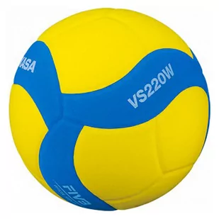 Piłka siatkowa Mikasa żółto-niebieska VS220W-Y-BL - rozmiar piłek - 5 - Siatkówka - miniaturka - grafika 1