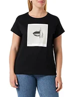 Koszulki i topy damskie - Sisley T-shirt damski (2 sztuki), czarny 100, XS - miniaturka - grafika 1