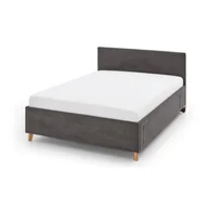 Łóżeczka i kojce - Antracytowe tapicerowane łóżko dziecięce ze schowkiem ze stelażem 120x200 cm Cool – Meise Möbel - miniaturka - grafika 1