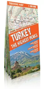 ExpressMap praca zbiorowa trekking map Turcja. Najwyższe szczyty (Turkey. The Highest Peaks). Laminowana mapa trekkingowa 1:100 000 - Atlasy i mapy - miniaturka - grafika 1