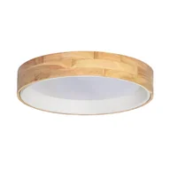 Lampy sufitowe - Sufitowa lampa Nature ABR-PLODV-B-20W-CCT Abruzzo LED 20W 2700-6500K drewniany biały - miniaturka - grafika 1