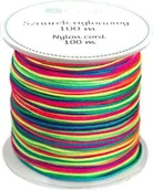 Kolorowanki, wyklejanki - Sznurek nylonowy 0,8mm 100m tęczowy - miniaturka - grafika 1