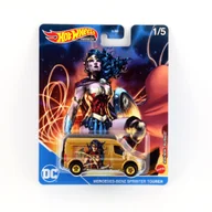 Samochody i pojazdy dla dzieci - HOT WHEELS Premium DC Comics Mercedes-Benz Sprinter Tourer GRL31 Wonder Woman - miniaturka - grafika 1