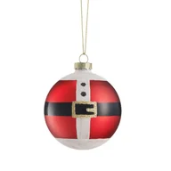 Bombki - Bombka szklana BRZUCH MIKOŁAJA 8 cm VILLA ITALIA - miniaturka - grafika 1
