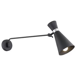 Argon Kinkiet LAMPA ścienna LUKKA 3893 metalowa OPRAWA na wysięgniku reflektorek czarny 3893 - Lampy ścienne - miniaturka - grafika 1