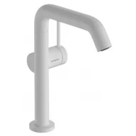 Baterie umywalkowe - HANSGROHE 73360700 Tecturis S Jednouchwytowa bateria umywalkowa 210 Finie, CoolStart z obrotową wylewką, z kompletem odpływowym Push-Open Biały Matowy - miniaturka - grafika 1