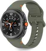 Akcesoria do smartwatchy - TECH-PROTECT SILICONE SAMSUNG GALAXY WATCH 8 / CLASSIC 40 / 44 / 46 MM ARMY GREEN - miniaturka - grafika 1