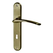 Klamki - Schaffner Klamka do drzwi wewnętrznych Roxa 90 Nikiel Satyna - miniaturka - grafika 1