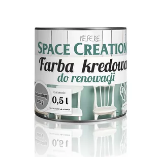 Space Creation Kredowa farba do renowacji - szara 0,5l N3215 - Farby wewnętrzne - miniaturka - grafika 1