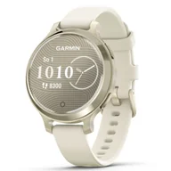 Smartwatch - Garmin Lily 2 Active Złota koperta z beżowym paskiem - miniaturka - grafika 1