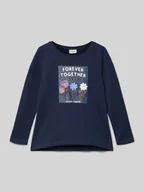 Koszulki dla dziewczynek - Bluzka o linii A z długim rękawem z czystej bawełny - miniaturka - grafika 1