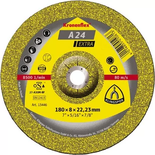 Klingspor Tarcza do szlifow.metal a24extra 180*6,0*22 wyp.szt.1[231862] 45435A - Tarcze do pił - miniaturka - grafika 1