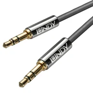 Kable - Lindy 35323 Kabel mini jack 3,5mm stereo Cromo Line 3m LY-35323 - miniaturka - grafika 1