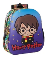 Plecaki szkolne i tornistry - HARRY POTTER Plecak szkolny z wzorem 3D, odpowiedni dla dzieci w różnym wieku, wygodny i wszechstronny, jakość i wytrzymałość, 27 x 10 x 33 cm, niebieski/wielokolorowy, Wielokolorowy, Estándar, Casual - miniaturka - grafika 1