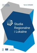 Czasopisma - Studia Regionalne i Lokalne 1/2025 - miniaturka - grafika 1