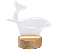 Wyposażenie pokoiku dziecięcego - Rabalux 76002 - LED Dziecięca lampka AKALI LED/2W/5V 3000K dolphin buk - miniaturka - grafika 1