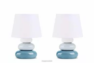 Lampy stojące - Lampki nocne nowoczesne niebieskie 2szt SALU Konsimo - miniaturka - grafika 1