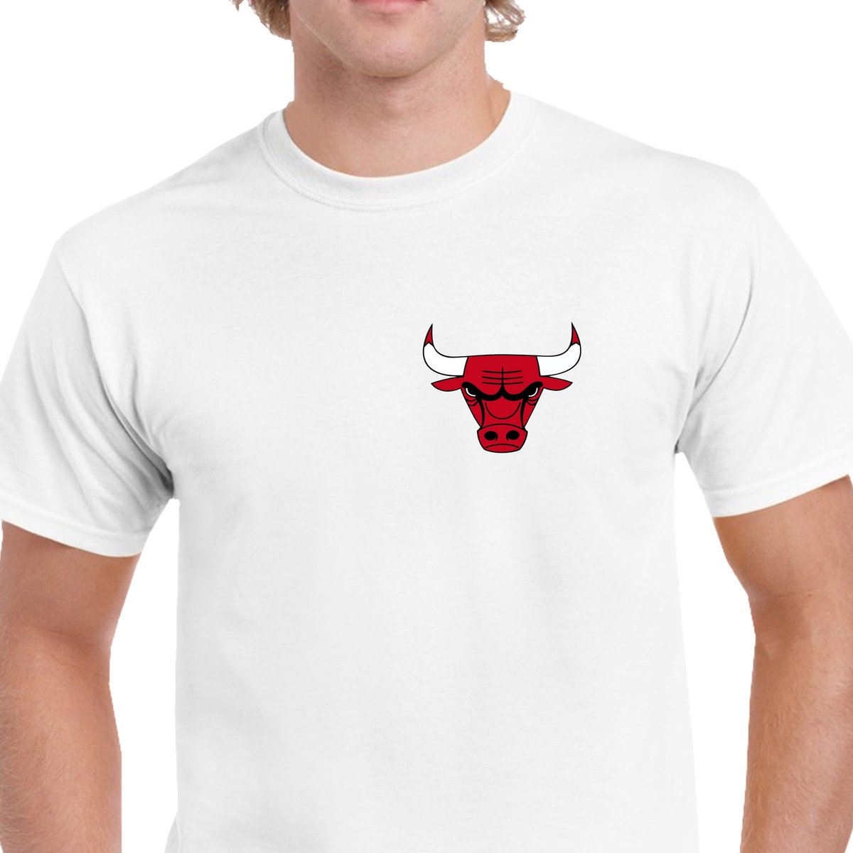 P00466 Koszulka Męska Chicago Bulls NBA Dla Fana Prezent Jakość L