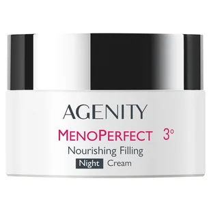 Agenity 3° MenoPerfect, odżywczy krem wypełniający na noc, 50 ml - Kosmetyki do pielęgnacji twarzy męskie - miniaturka - grafika 1