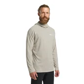 Bluzy męskie - Męska bluza z kapturem Jack Wolfskin PRELIGHT SWIFT HOODY M seal - XL - miniaturka - grafika 1