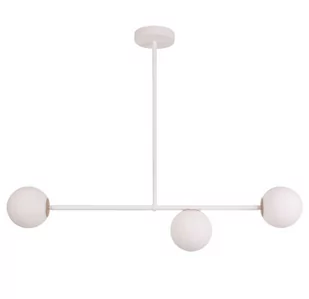 Sigma biała lampa sufitowa na 3 żarówki 33191 GAMA żyrandol do sypialni klosze szklane kule 33191 - Lampy sufitowe - miniaturka - grafika 1