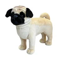 Zabawki interaktywne dla dzieci - Maskotka Pies Mops Duży Pluszak 48cm Miękka Przytulanka Miś Piesek - miniaturka - grafika 1