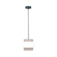 Lampy sufitowe - Lampa wisząca w stylu boho, biało-beżowa K-5270 z serii CEZAR - miniaturka - grafika 1