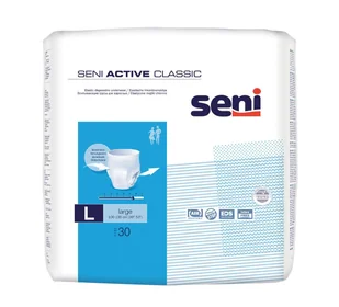 Seni Active Classic, majtki chłonne, Large, 110-135 cm, 30 sztuk USZKODZONE OPAKOWANIE - Bielizna lecznicza Seni Active Classic, majtki chłonne, Large, 110-135 cm, 30 sztuk USZKODZONE OPAKOWANIE - Bielizna lecznicza - miniaturka - grafika 1