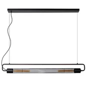 Lampy sufitowe - Lucide LAMPA wisząca CALIXT 05433/02/30 metalowa OPRAWA industrialny zwis czarny 05433/02/30 - miniaturka - grafika 1