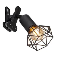 Lampy ścienne - Globo 54802SK - Kinkiet z klipsem XARA I 1xE14/40W/230V czarny - miniaturka - grafika 1