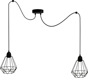 Lampa wisząca Solar Lampa loft diament 2 płomienna pająk - Lampy sufitowe - miniaturka - grafika 1