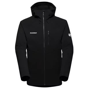 Męska kurtka softshellowa Mammut Ultimate Comfort SO Hooded Jacket Men Rozmiar: L / Kolor: czarny - Kurtki męskie - miniaturka - grafika 1