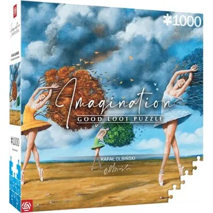 Puzzle, Good Loot, Imagination, Rafał Olbiński The Shape of Color Green, 1000 el. - Puzzle - miniaturka - grafika 1