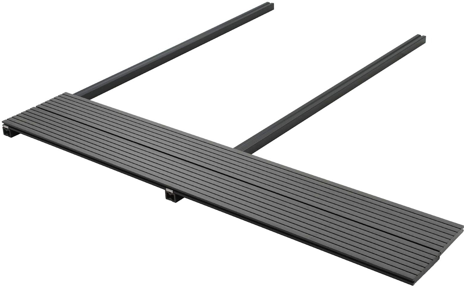 vidaXL Deska Tarasowa 4 pcs Szary Kompozyt drewniano-plastikowy