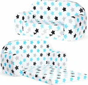 Fotele i pufy dla dzieci - Mini sofka dla dzieci, piankowa 77x35cm rozkładana - Niebiesko szaro czarne pierniki - miniaturka - grafika 1