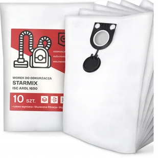 10x Worek do Odkurzacza Starmix Isc Ardl 1650 Syntetyczny Tekstylny Duży G9 - Worki do odkurzaczy - miniaturka - grafika 1