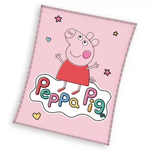 Koc licencyjny polarowy 110x140 świnka Peppa pig - Koce i narzuty dla dzieci - miniaturka - grafika 1