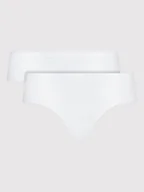 Majtki damskie - Puma Komplet 2 par fig klasycznych Everyday 935023 Biały - miniaturka - grafika 1