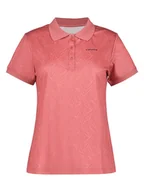 Koszulki sportowe damskie - Icepeak Funkcyjna koszulka polo w kolorze koralowym - miniaturka - grafika 1