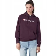 Bluzy damskie - Bluza damska Champion Hooded fioletowa 117529 VS503 L - miniaturka - grafika 1