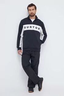 Bluzy męskie - Burton bluza męska kolor czarny wzorzysta - grafika 1