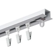 Karnisze - Szyna sufitowa DECASTYL MS Zero z żabkami 400 cm Biały - miniaturka - grafika 1