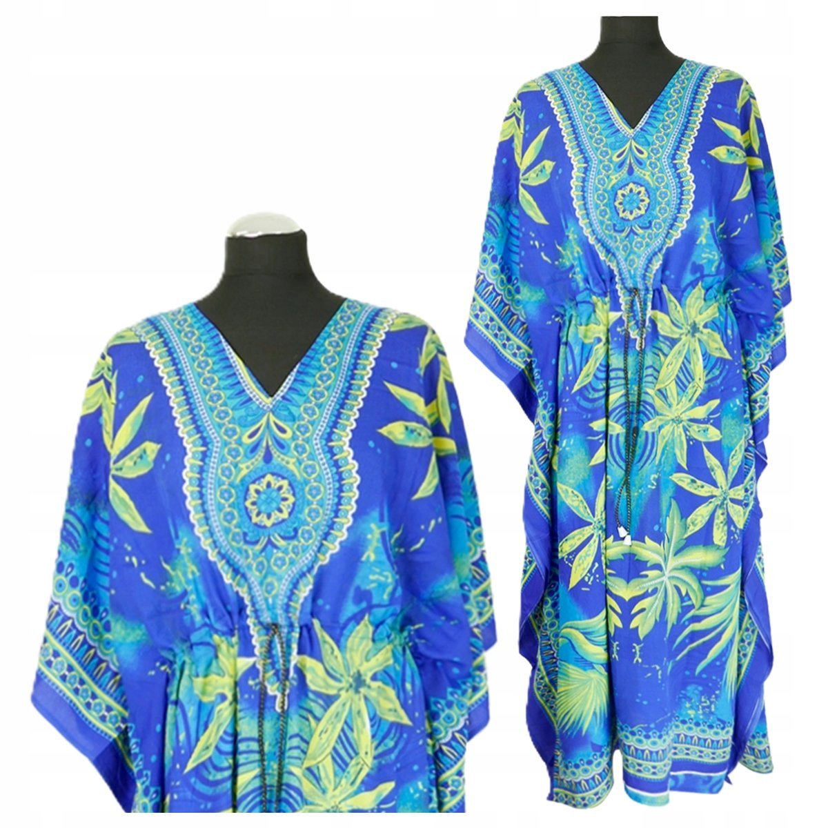 Sukienka Letnia Długa Boho Luźna Wygodna Arabska Z Dubaju Orientalne Wzory