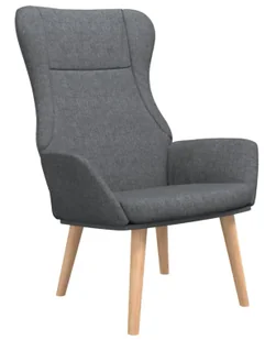 Ciemnoszary tapicerowany fotel wypoczynkowy D9-P93 - Fotele - miniaturka - grafika 1