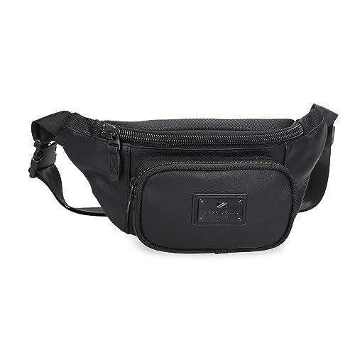 Pepe Jeans Egham Z paskiem na biodro Czarny 30x13x5 cms Poliester, czarny, Talla única, Fajka
