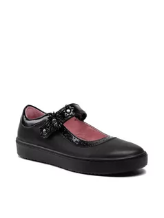 Buty dla dziewczynek - Superfit Półbuty 1-006491-0000 S Czarny - grafika 1
