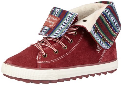 s.Oliver Casual 5-5-45204-21 dziewczęce sneakersy, czerwony - czerwony bordowy 549-37 eu