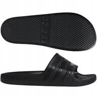 Klapki i japonki męskie - klapki męskie adidas basenowe czarne sportowe lekkie gumowe 43 - miniaturka - grafika 1