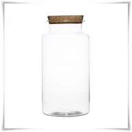 Dekoracje domu - Las w słoiku, szklany słoik z korkiem RW-332B H-35 cm D-19 cm - miniaturka - grafika 1