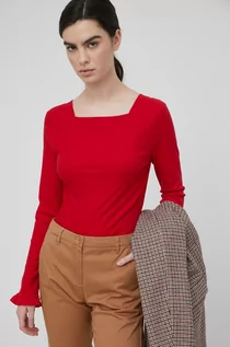 Koszulki i topy damskie - Ralph Lauren Lauren longsleeve damski kolor czerwony - grafika 1